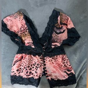 Sexy button up blouse